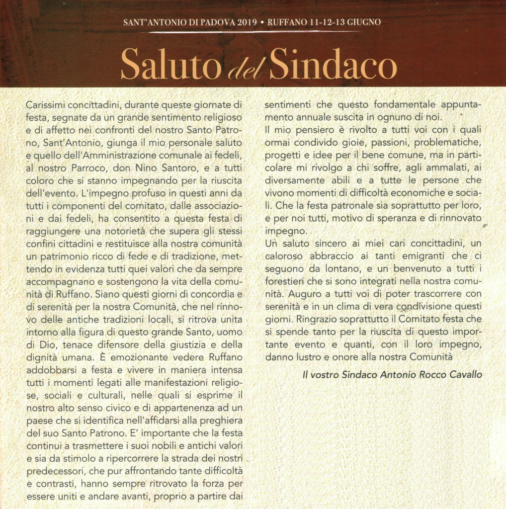 Immagine sindaco